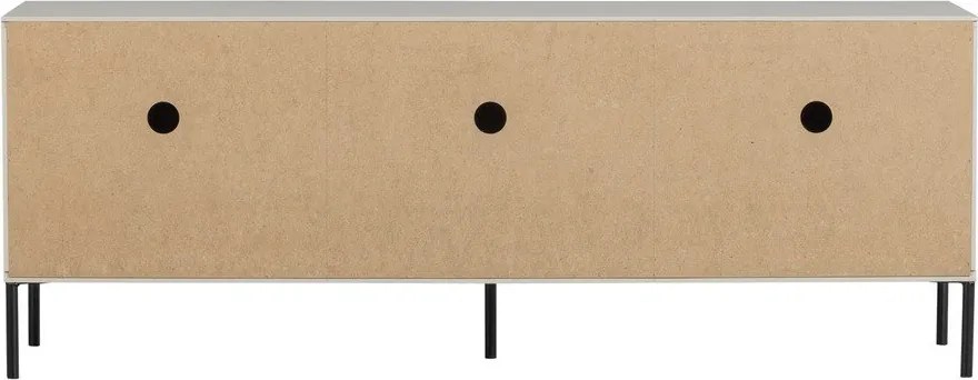 Светлосива маса за телевизор от масивен бор 150x56x44 cm New Gravure – WOOOD