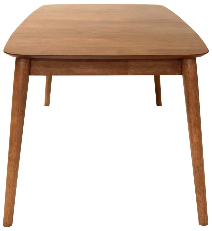 Сгъваема трапезна маса с допълнителна плоча от декор от орех 90x180 cm Montreux – Actona