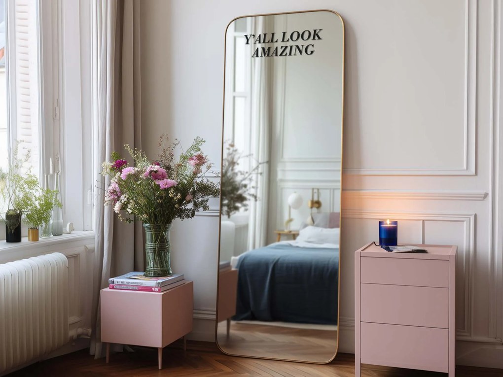 Стикер за огледало S45 – Y’all look amazing 93x29