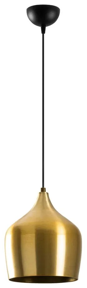 Висящо осветително тяло в златисто с метален абажур ø 22 cm Dodo – Opviq lights