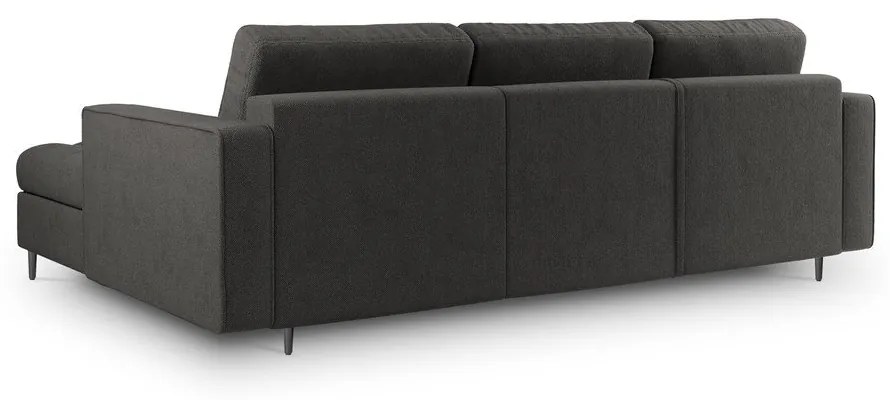Тъмно сив ъглов разтегателен диван , десен ъгъл Santo - Milo Casa
