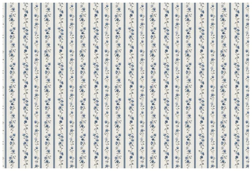 Фототапет – Сини цветя на ивици