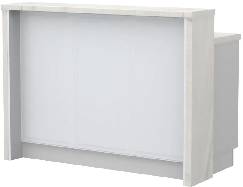 Остров за кухненска пейка Evora-Length: 135 cm.-White Marble