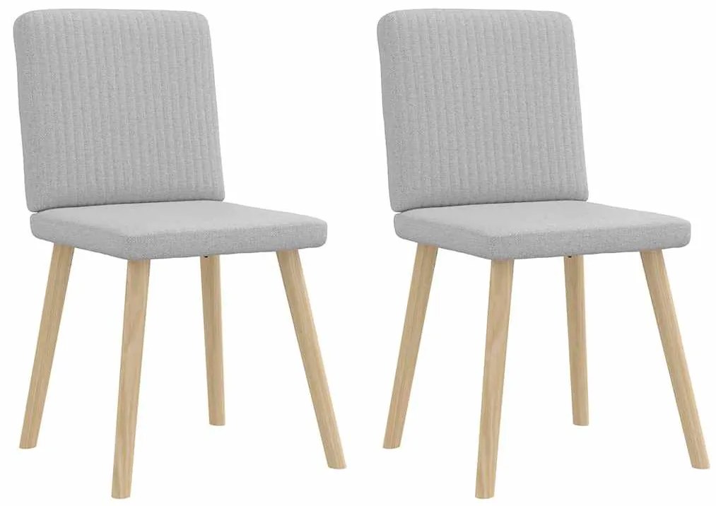 4101206 vidaXL Трапезни столове 2 бр Cloud сив плат