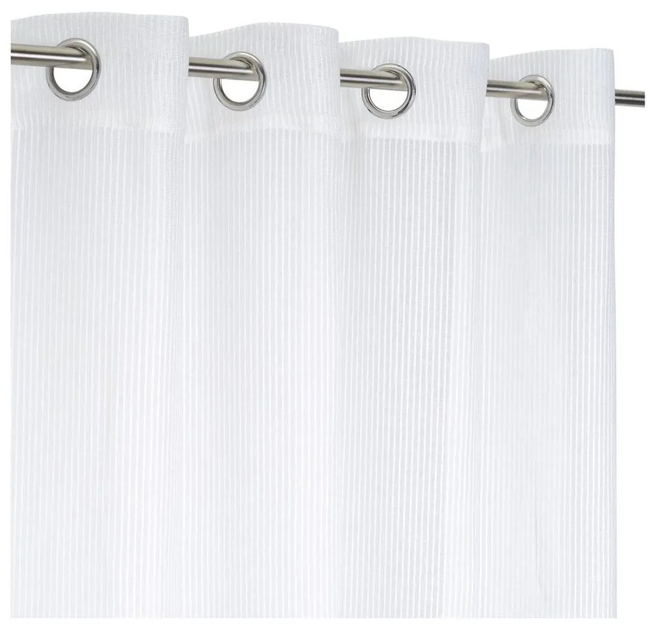 Бяла завеса със смес от лен 140x260 cm Fifties – Casa Selección