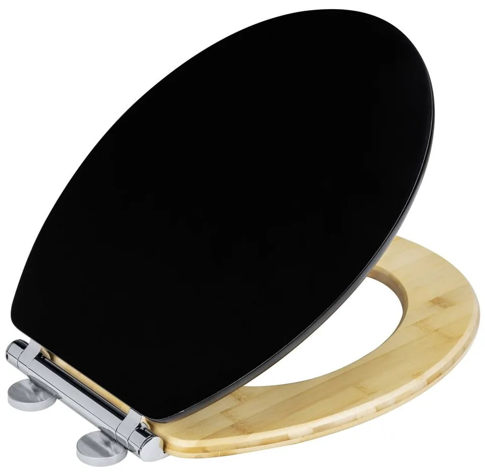 Тоалетна седалка с автоматично затваряне 37 x 44 cm Bambusa - Wenko