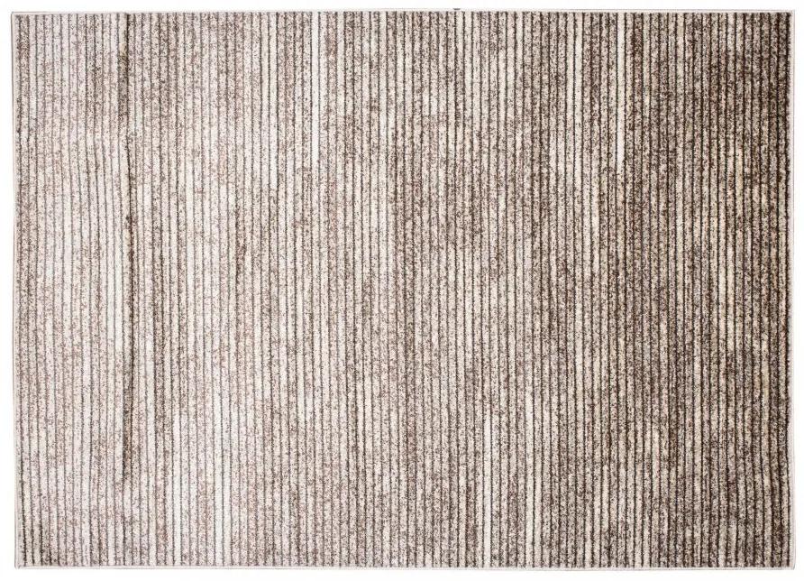 Модерен килим в кафяви нюанси с тънки ивици Ширина: 80 см | Дължина: 150 см