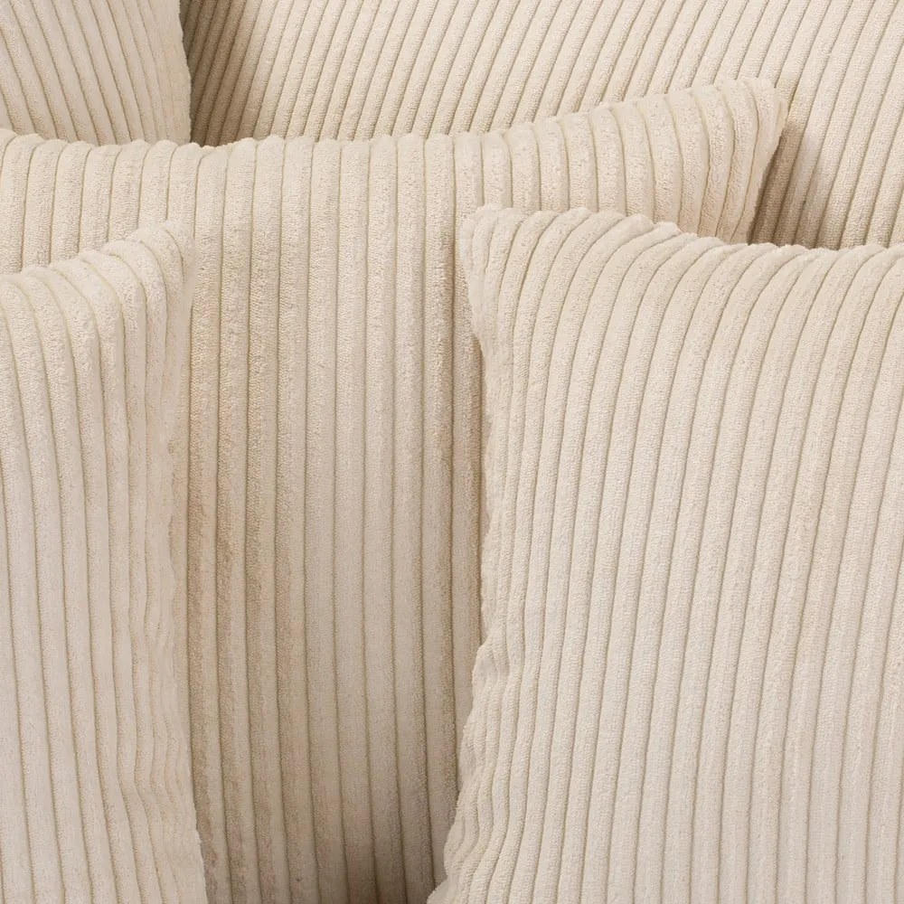 Кремав ъглов диван от велур (ляв ъгъл) Ariella - Ropez