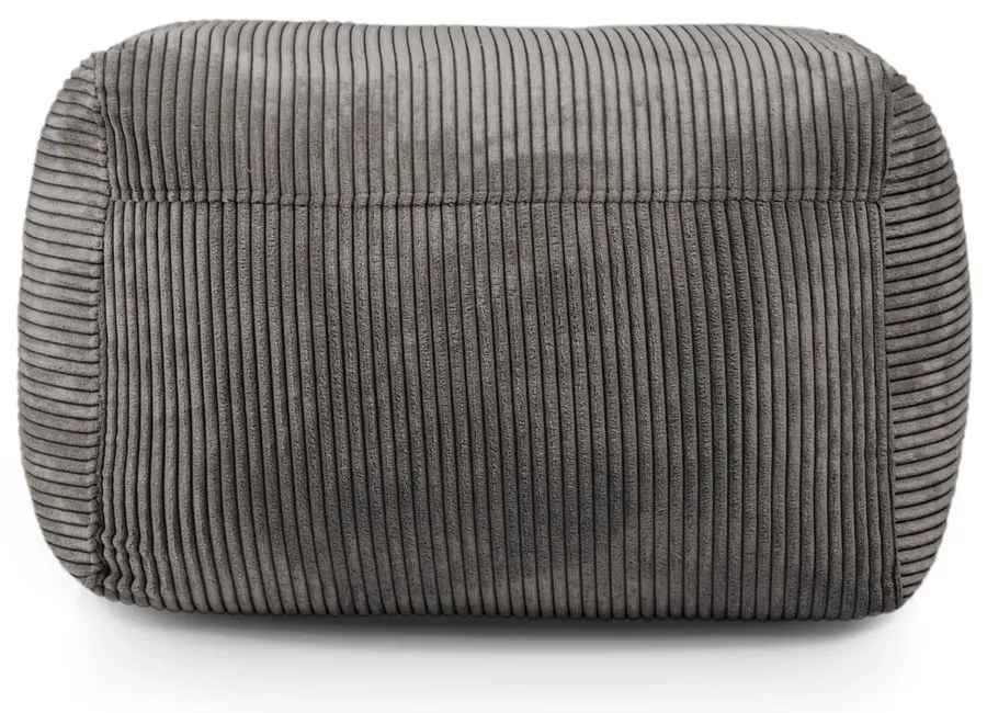 Кафяв пуф от рипсено кадифе Plus 70 Lounge – SLOWDOWN