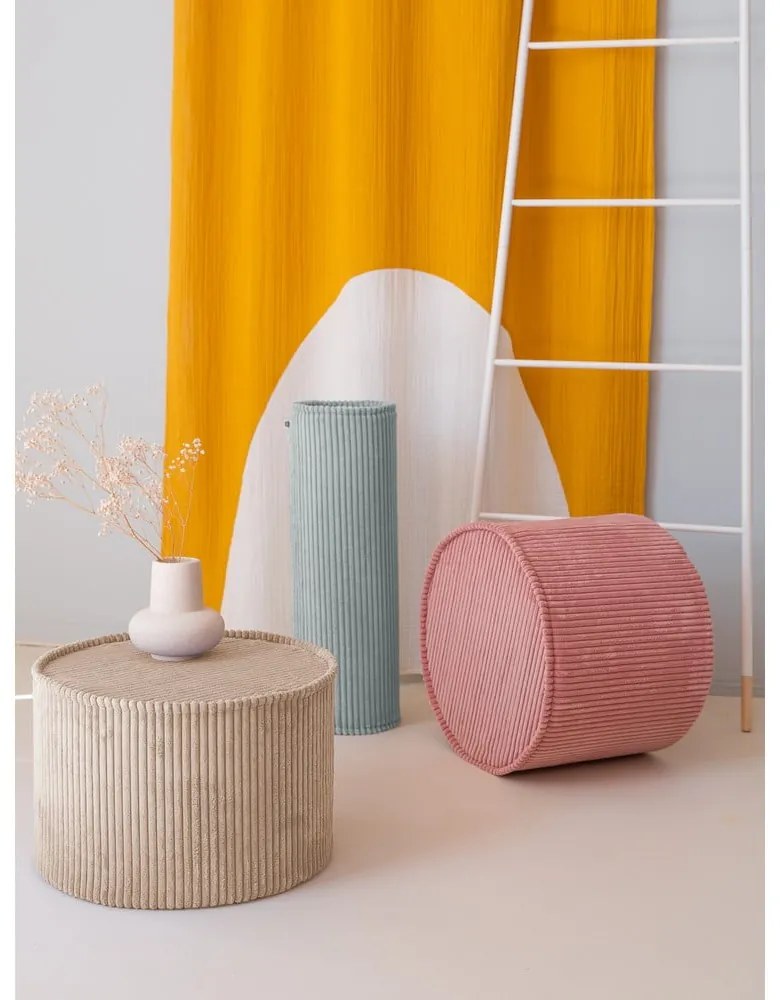 Розов детски пуф от рипсено кадифе – Wigiwama