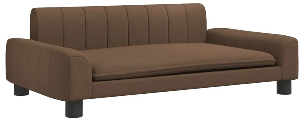 3196260 vidaXL Детски диван, кафяв, 90x53x30 см, текстил