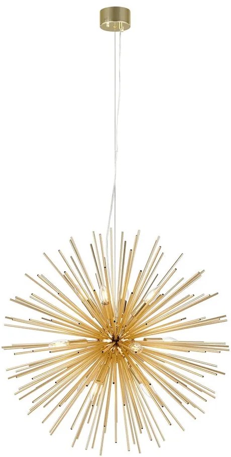 Висяща лампа в златист цвят с метален абажур 72x72 cm Soleil - Markslöjd