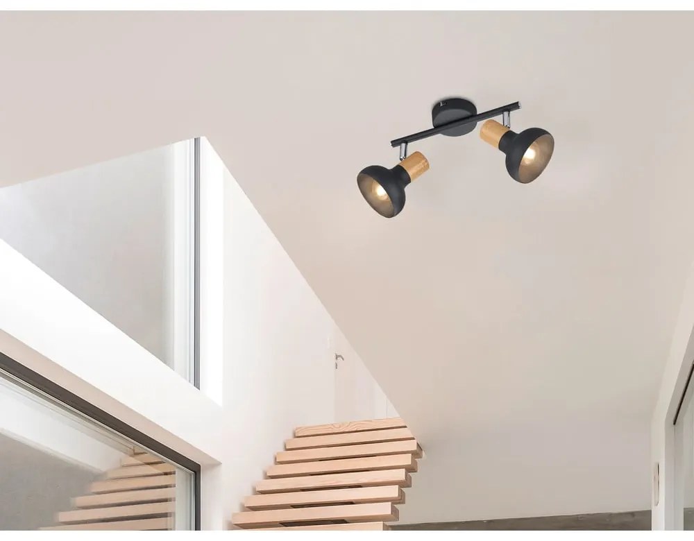 Матово черно прожектор ø 10 cm Latika – Trio