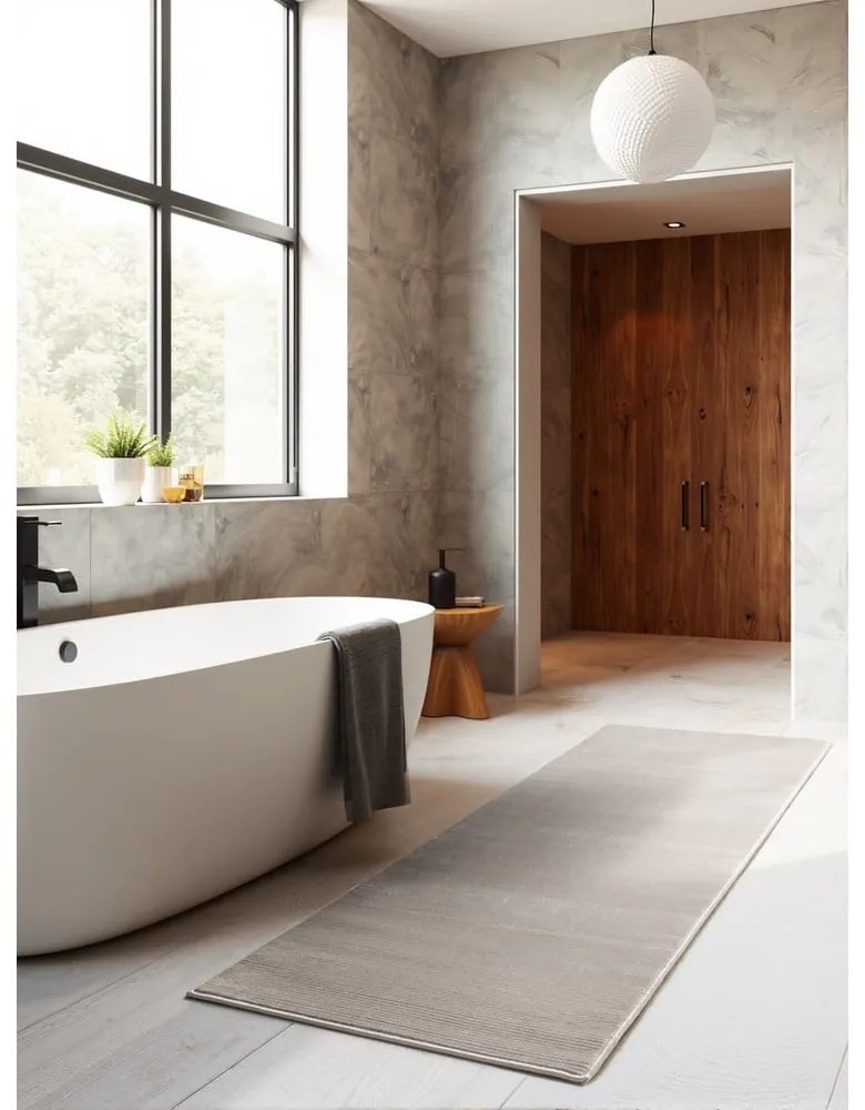 Сива и кремава пътека 80x240 cm Perles Dolomite – Elle Decoration