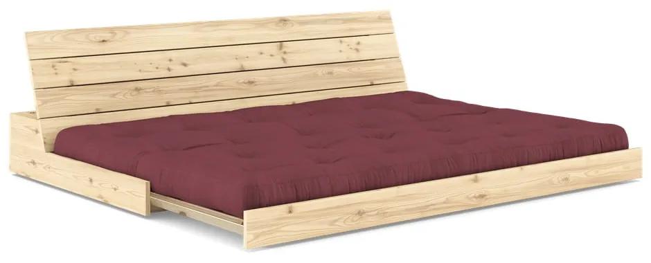 Разтегателен диван вцвят бордо 196 cm Base – Karup Design