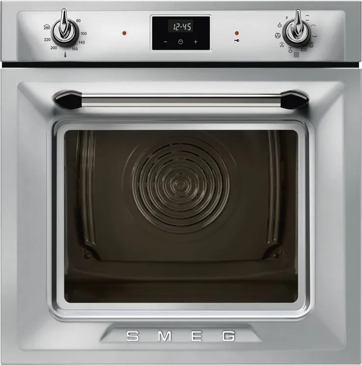 Фурна за вграждане Smeg SOP6900TX, 3000W, 68 л, Клас A, 9 функции и 5 нива на готвене, Самопочистване, Таймер, 30-280C, Инокс