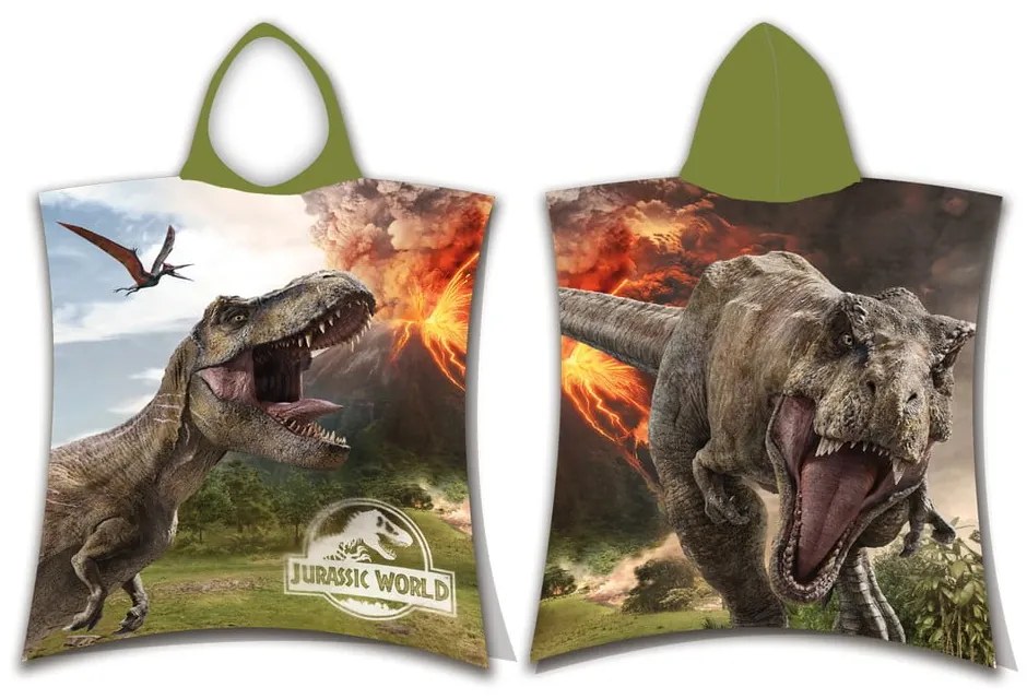Памучно детско пончо размер 3-8 години Jurassic World "Volcano" – Jerry Fabrics