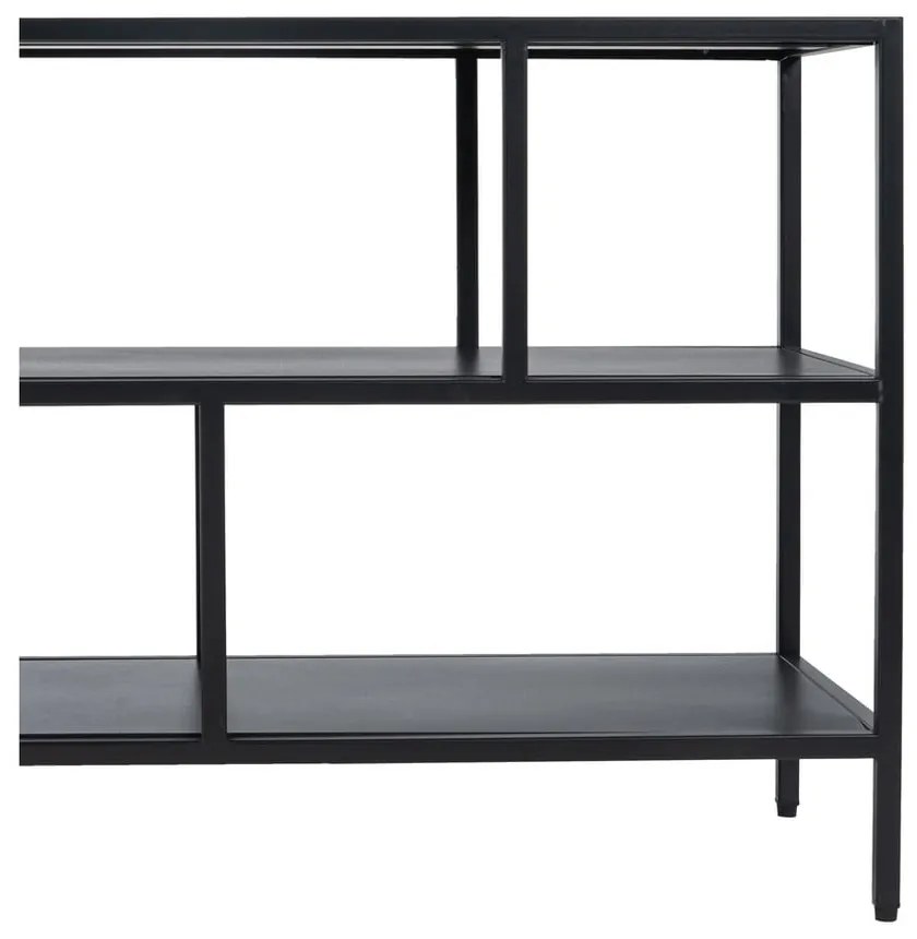 Черна стоманена маса за телевизор 120x55 cm – Ixia