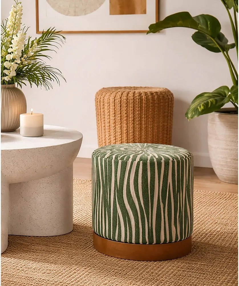 Зелена табуретка Savana – Mauro Ferretti