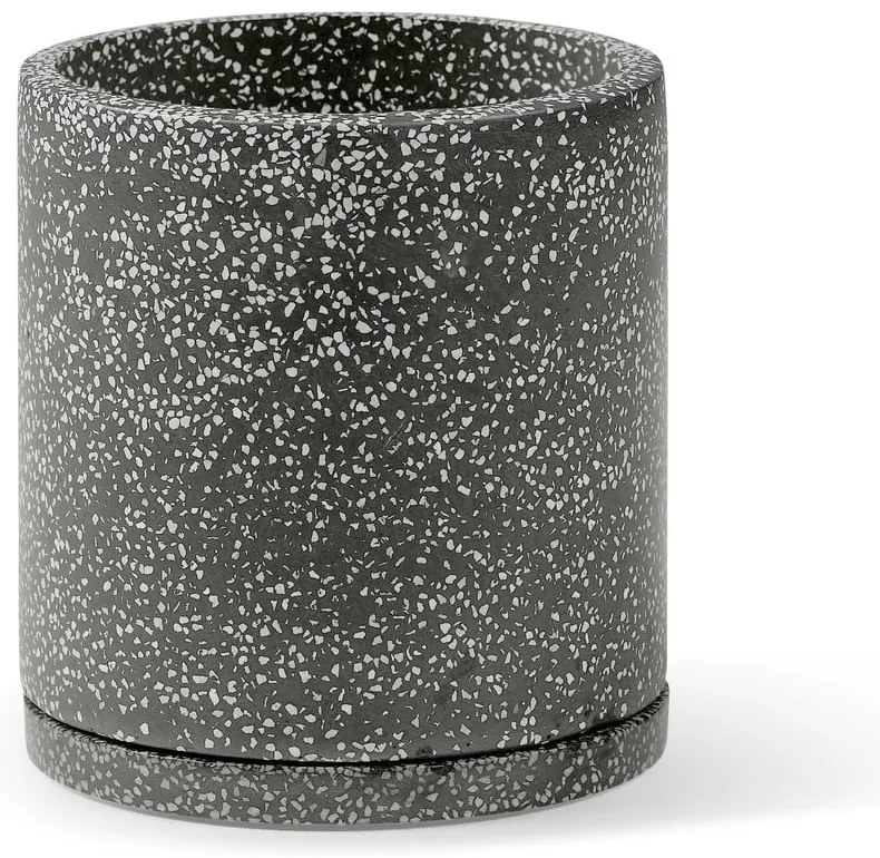 Комплект от 2 тъмносиви саксии, ø 26 cm Terrazzo - Bonami Selection