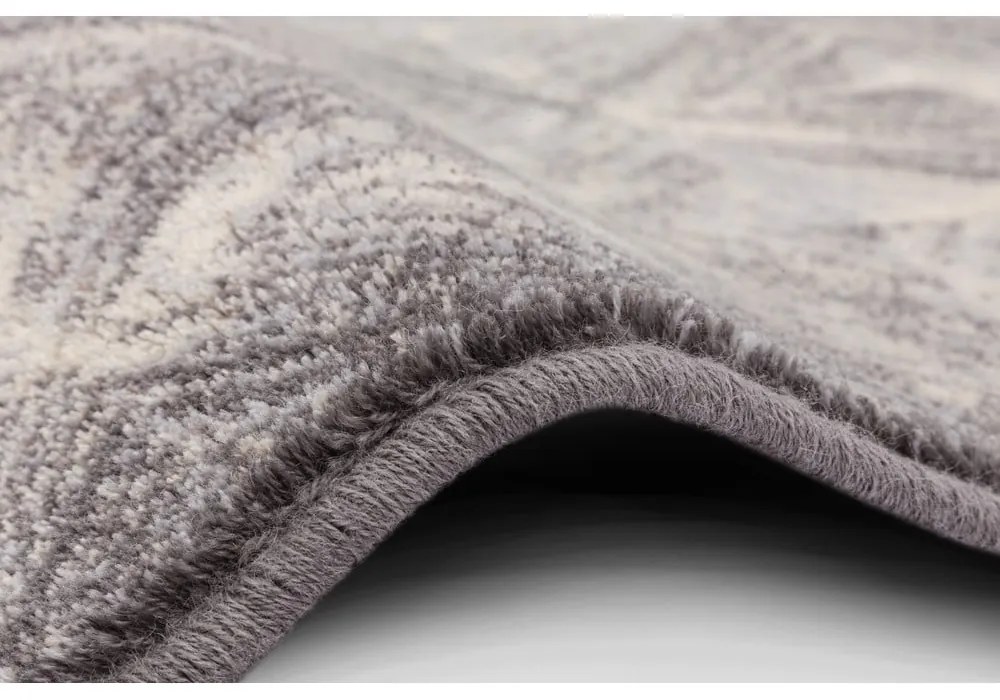 Сив вълнен килим 200x300 cm Moire - Agnella