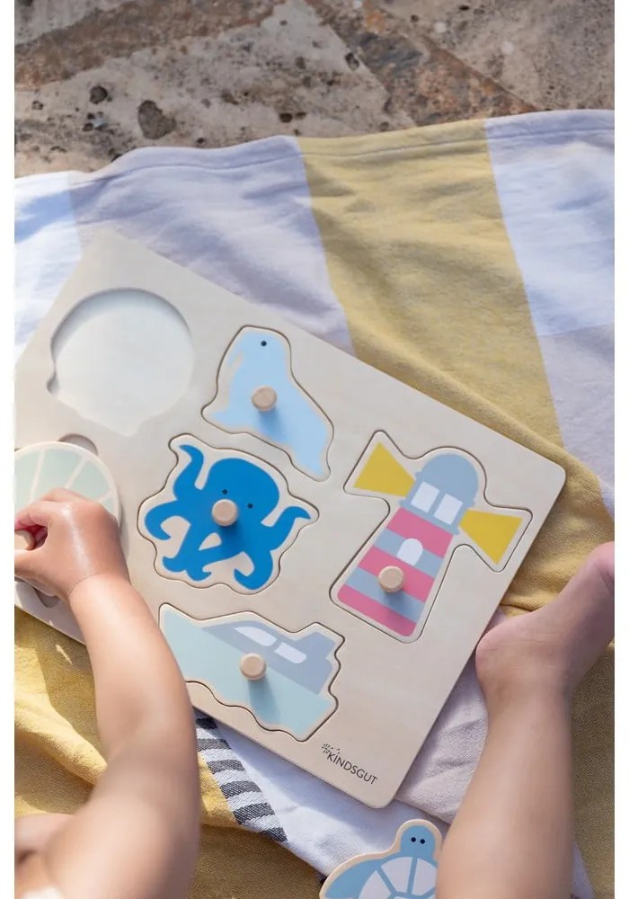 Дървен пъзел (брой части 6) Ocean – Kindsgut