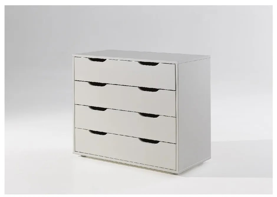 Бял скрин с чекмеджета Pino - Vipack