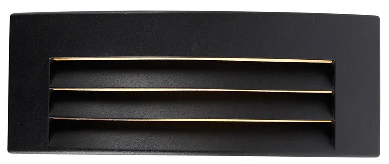 Интелигентна външна стенна лампа черна IP44 с Wi-Fi A60 - Hurricane