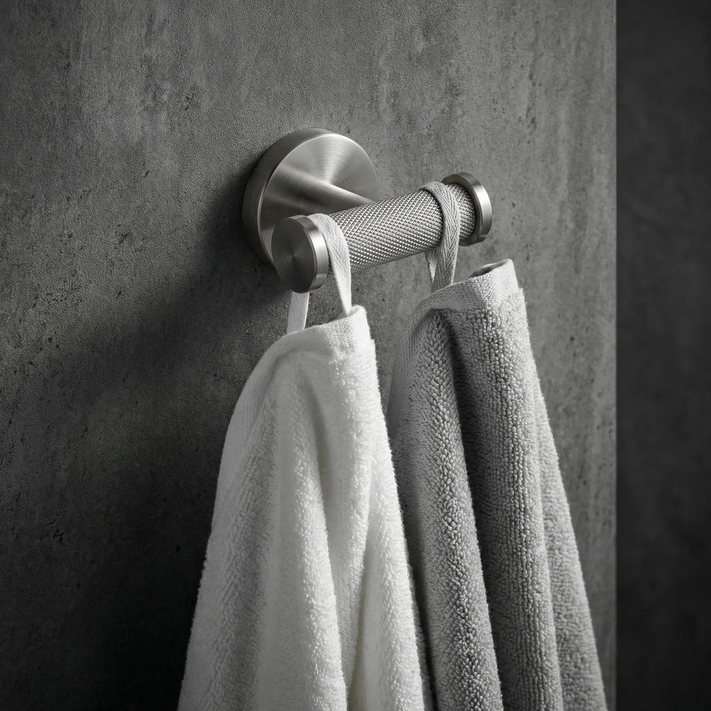 Двойна закачалка 6612 Modern Brush Nickel