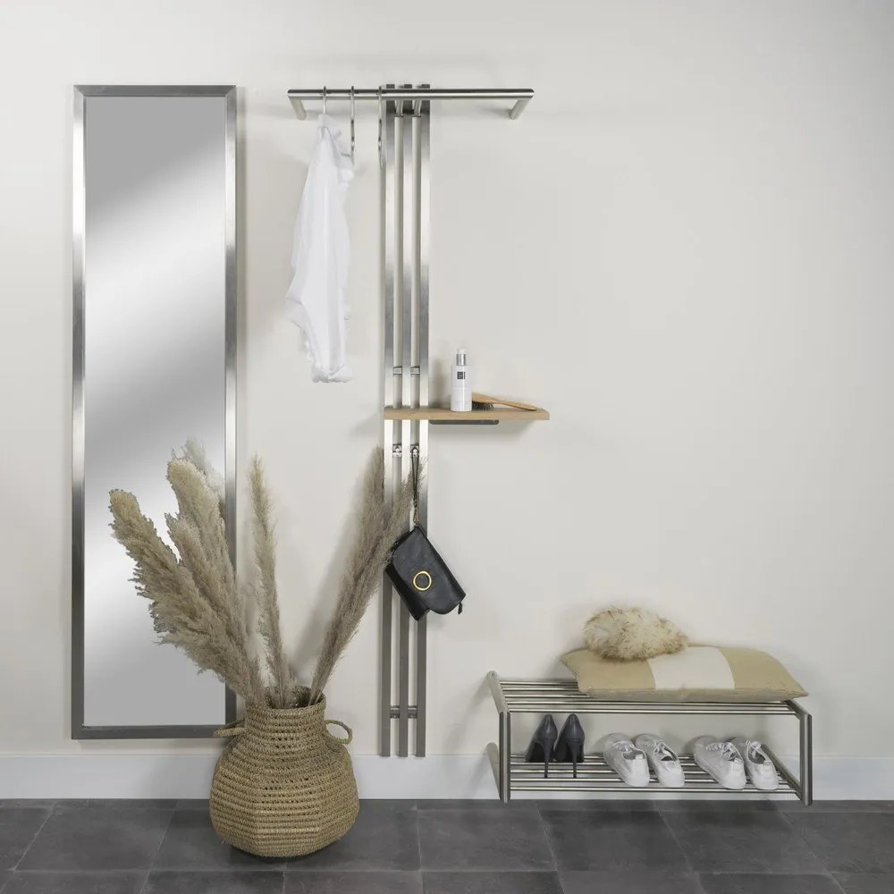 Метална висяща стойка за обувки в сребрист цвят 80x23x33,5 cm Soenz – Spinder Design