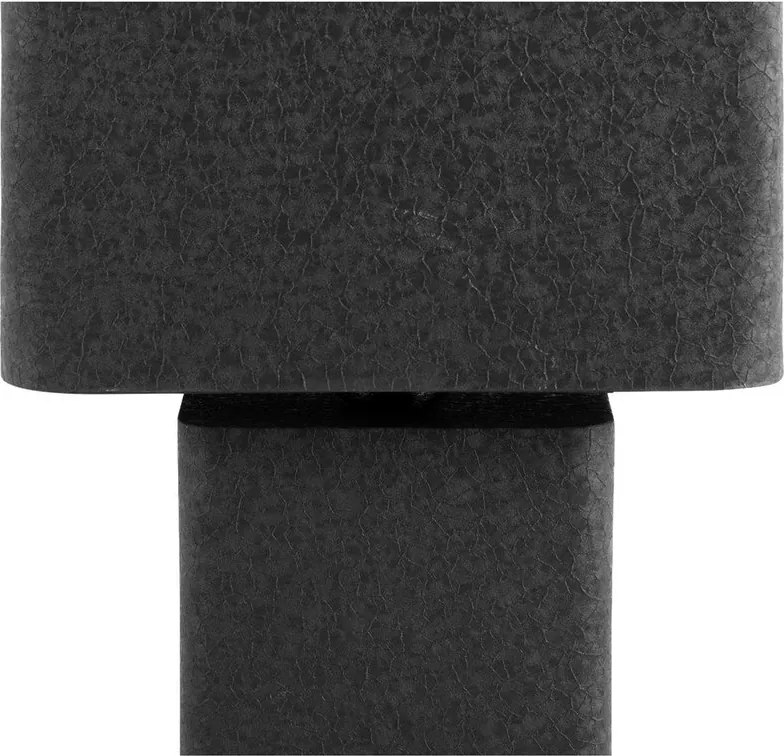 Черна метална настолна лампа (височина 33 cm) Boaz Recto – Leitmotiv