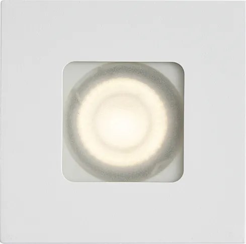 Комплект от 6 модерни вградени прожектора бели квадратни IP44 - Qure