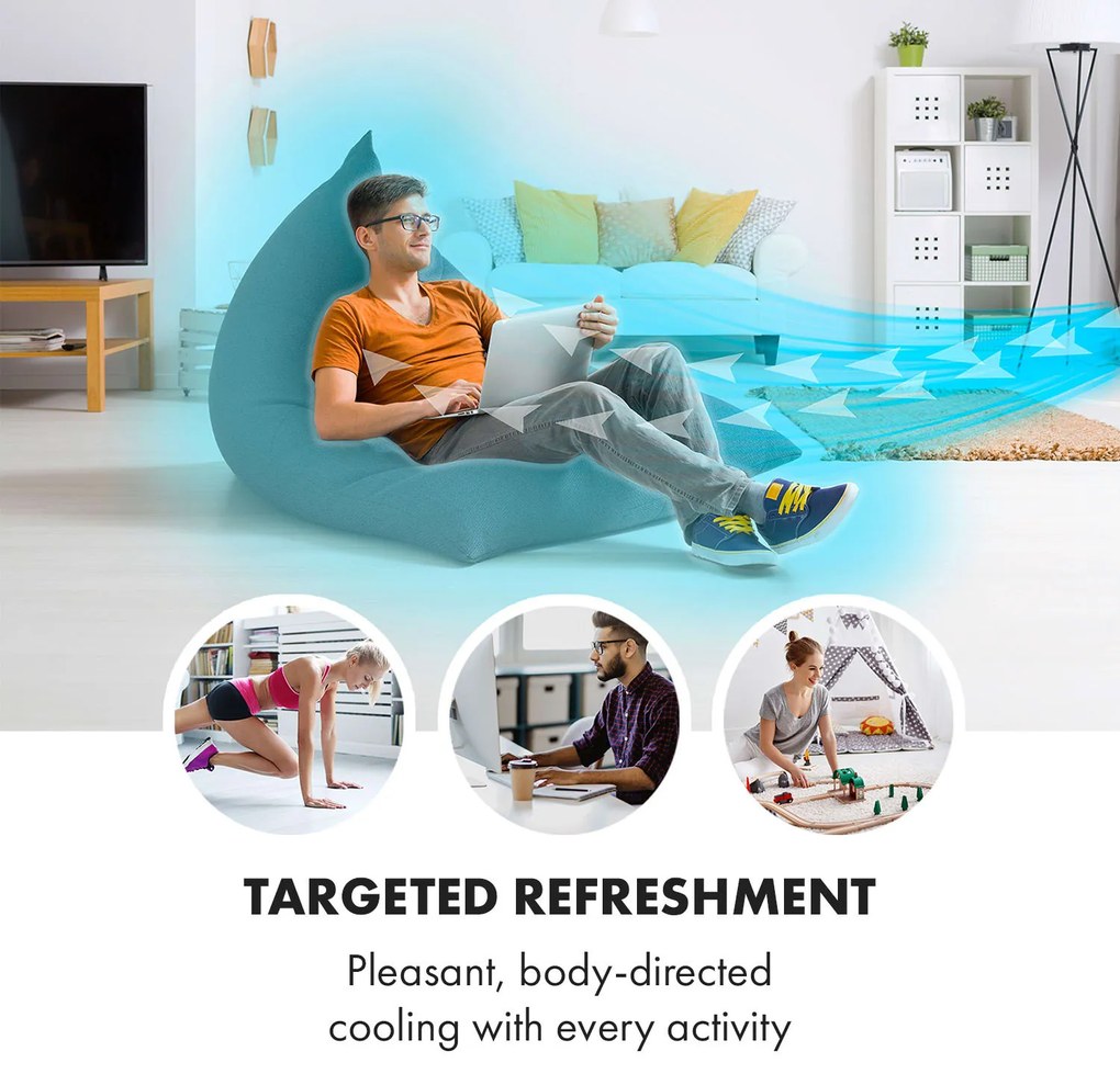 Klarstein Maxfresh Ocean, вентиалтор, въздушен охладител, 3 in 1, 6 л., 65W, дистанционно управление, 2 х охлаждаща система