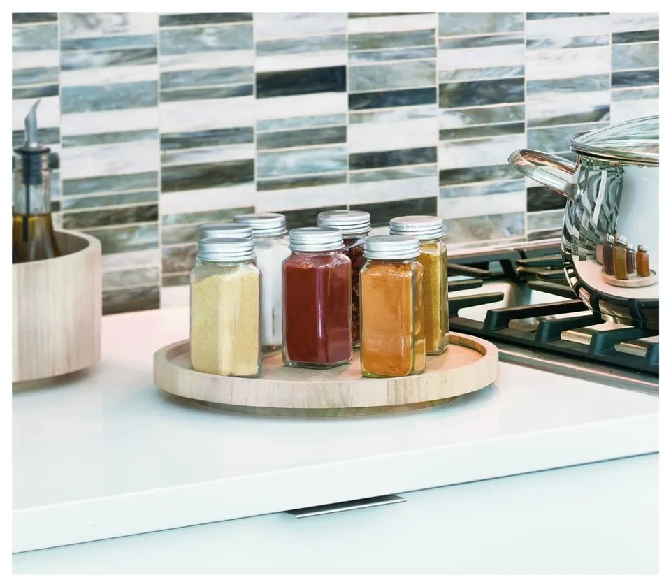 Въртящ се кухненски органайзер, изработен от дърво от пауловния , ø 26,7 cm Eco - iDesign