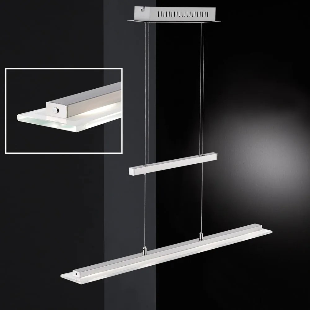 Метално LED висящо осветително тяло в сребрист цвят Tenso – Fischer &amp; Honsel