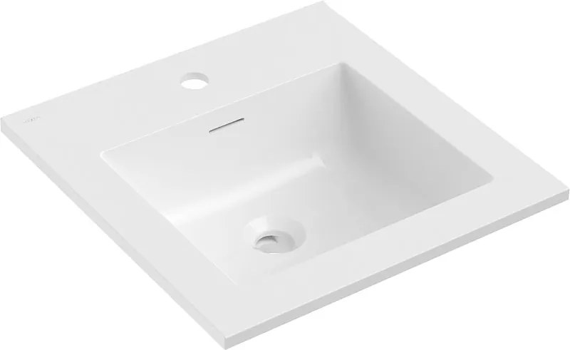 Mexen Otis мивка вградена в плот 46 x 46,5 см, бяла гланц - 25184500