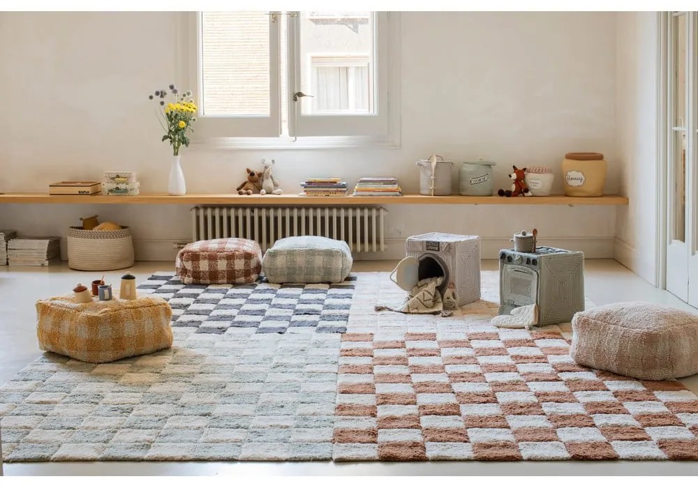 Светлосиня текстилна детска кошница за играчки ø 20x26 cm Cookie Jar – Lorena Canals