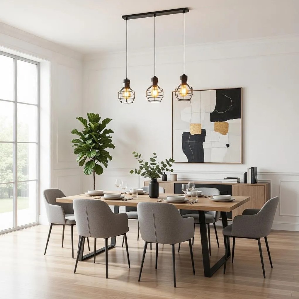 Пендел ТЕРМА, черен, 3xE27