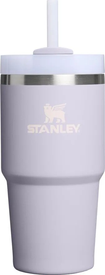 Термос със сламка от неръждаема стомана в цвят лавандула 600 ml Quencher H2.O FlowState™ Tumbler Purple Dust – Stanley