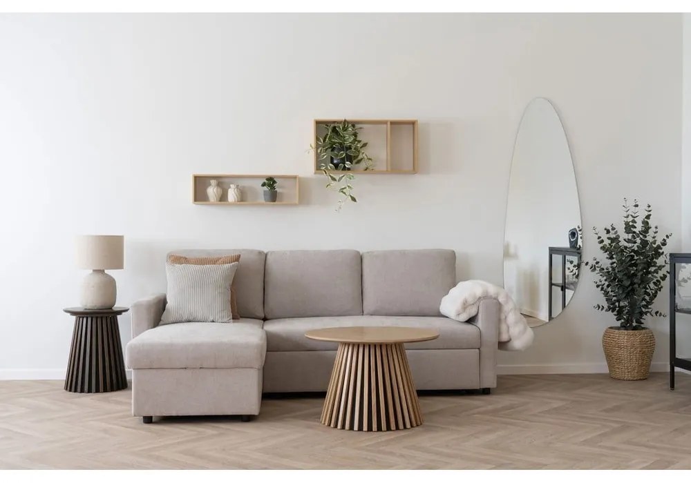 Стенен бамбуков рафт на няколко нива в естествен цвят 70 cm Ember – House Nordic