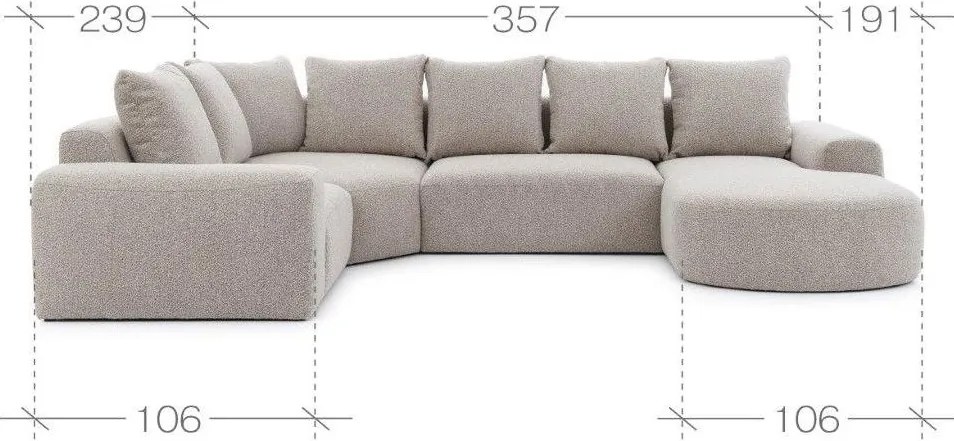 Ъглов диван Civil L-Left