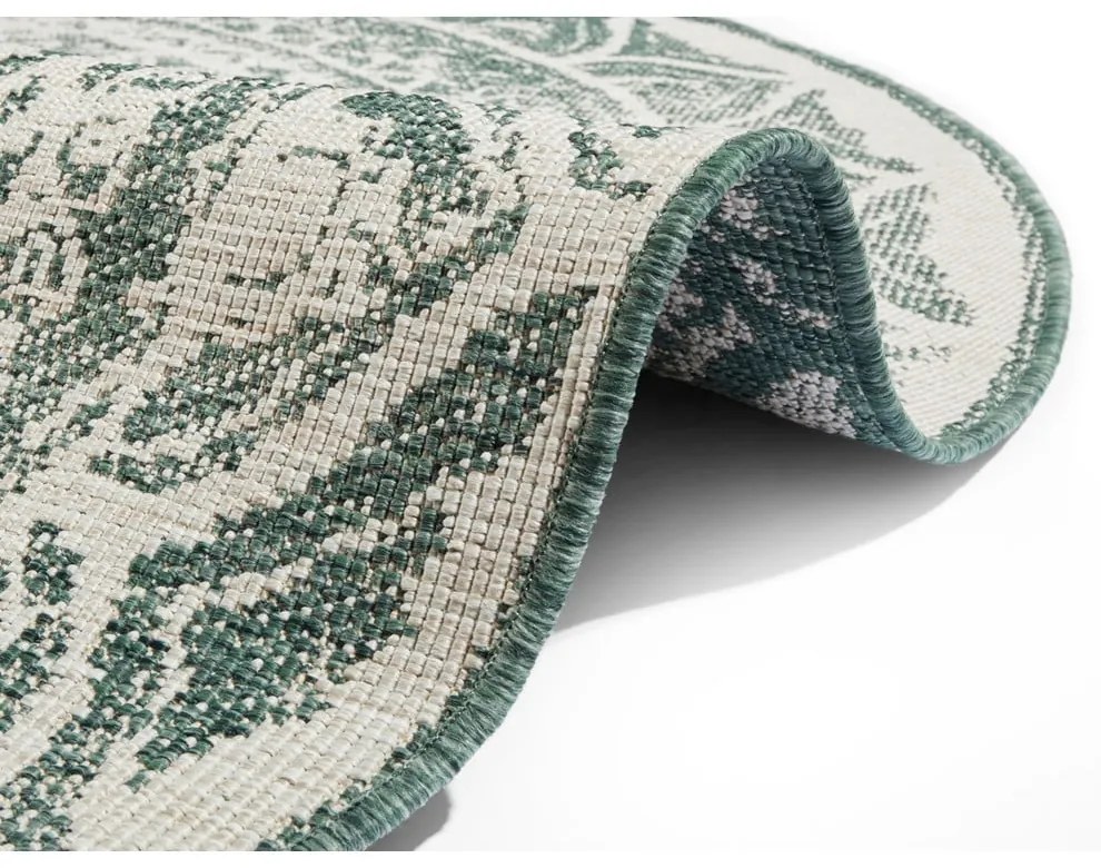 Зелен и кремав килим за открито, ø 140 cm Siruma - NORTHRUGS