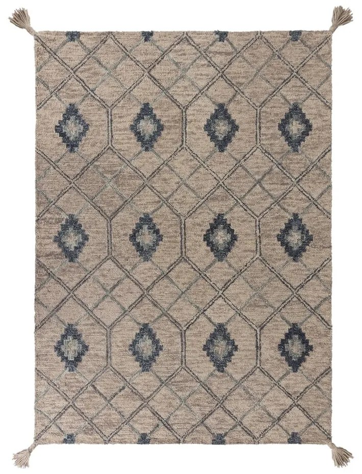 Сив вълнен килим , 160 x 230 cm Diego - Flair Rugs