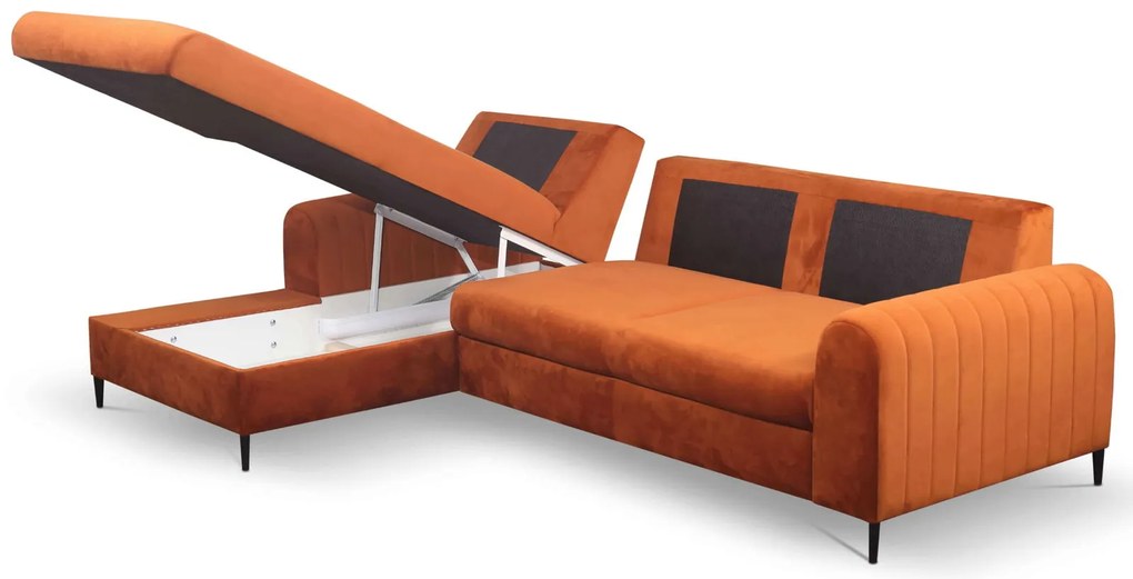 Ъглов диван Monte-Portokali-Aristeri