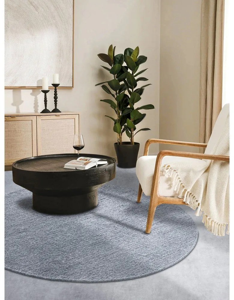 Сив ръчно изработен вълнен кръгъл килим ø 200 cm Francois – Villeroy&Boch