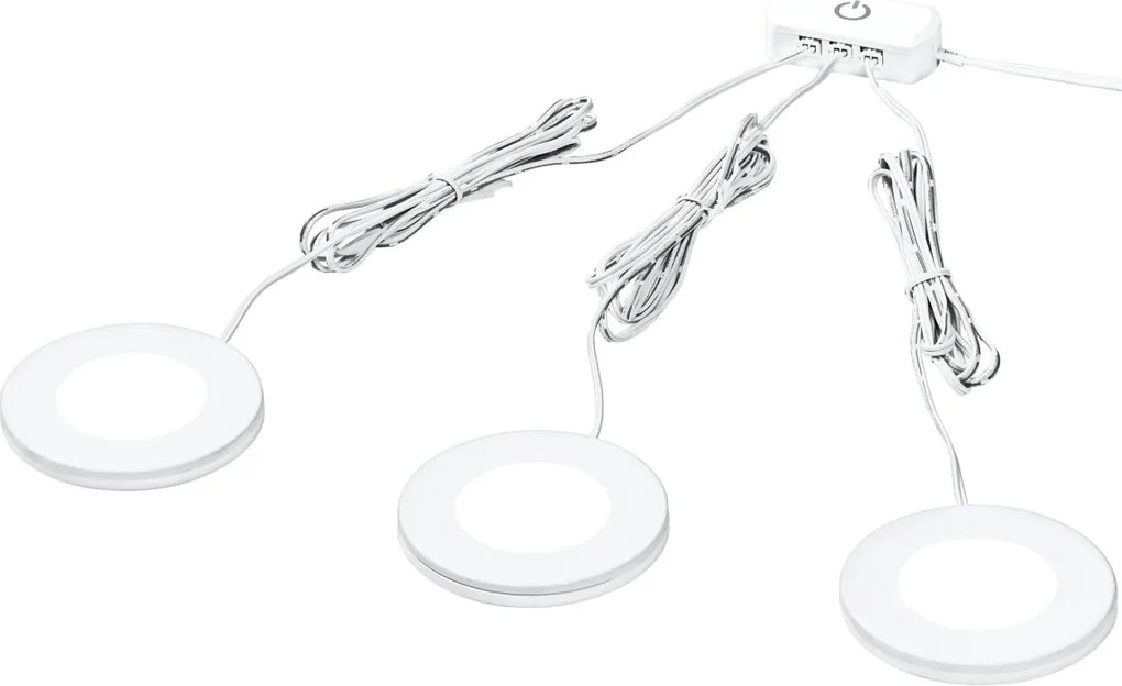 Osram - Комплект от 3 LED осветителни тела за монтаж под шкаф UNDERCABINET LED/8,5W/230V бяло