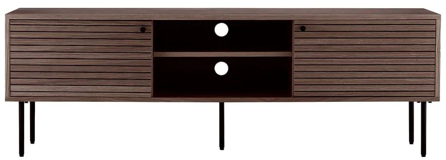 Кафява маса за телевизор от декор от дъб 40x50x150 cm Kyoto – House Nordic