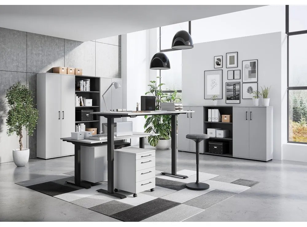 Работна маса с електрическо регулиране на височината 80x160 cm Agenda – Germania