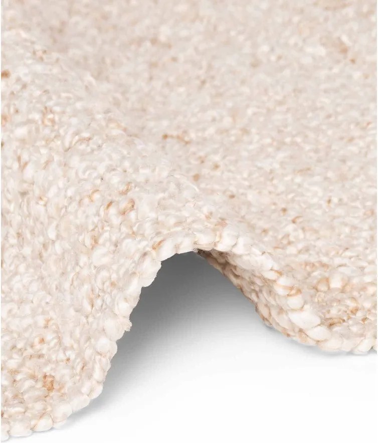 Кремава ръчно изработена пътека от букле 80x200 cm Notting Hill Portobello – Ted Baker