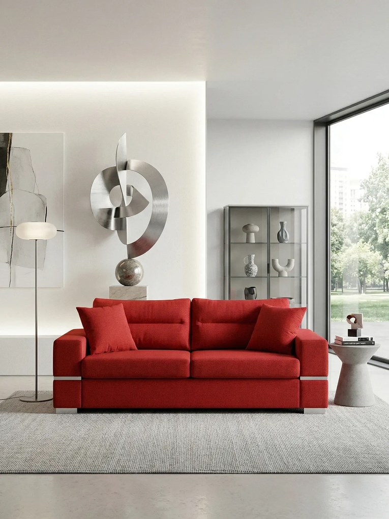 Диван "Fenia" Двуместен-145ш 90д см.-червен